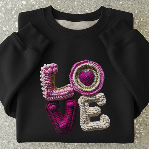 Crochet de Diseños San Valentín PNG para DTF y Sublimación