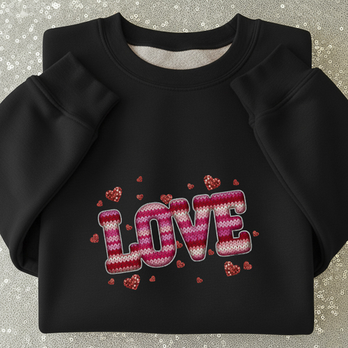 Crochet de Diseños San Valentín PNG para DTF y Sublimación
