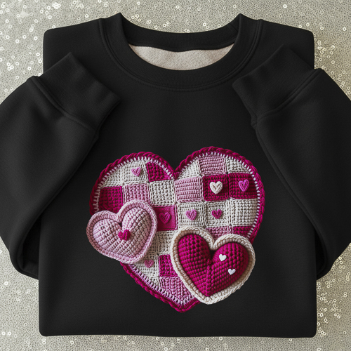 Crochet de Diseños San Valentín PNG para DTF y Sublimación