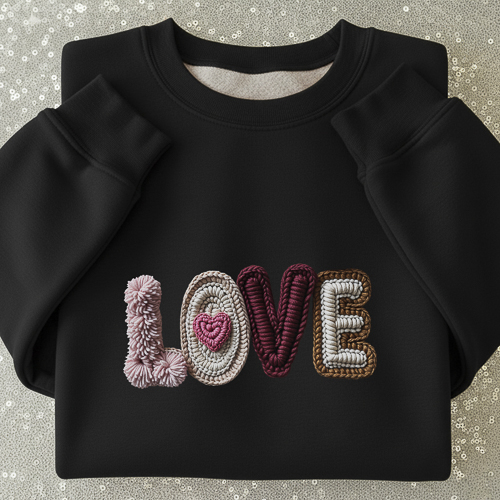Crochet de Diseños San Valentín PNG para DTF y Sublimación