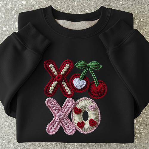 Crochet de Diseños San Valentín PNG para DTF y Sublimación