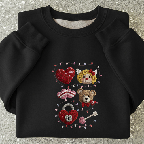 Crochet de Diseños San Valentín PNG para DTF y Sublimación