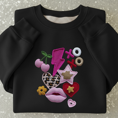 Crochet de Diseños San Valentín PNG para DTF y Sublimación