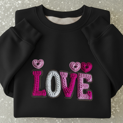 Crochet de Diseños San Valentín PNG para DTF y Sublimación