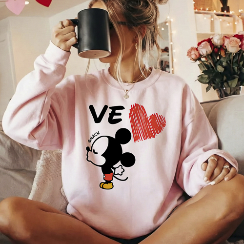 Diseños Disney San Valentín PNG Fondo Transparente HD para Sublimación y DTF
