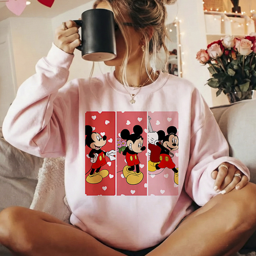 Diseños Disney San Valentín PNG Fondo Transparente HD para Sublimación y DTF