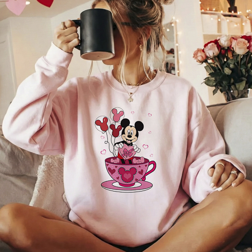 Diseños Disney San Valentín PNG Fondo Transparente HD para Sublimación y DTF