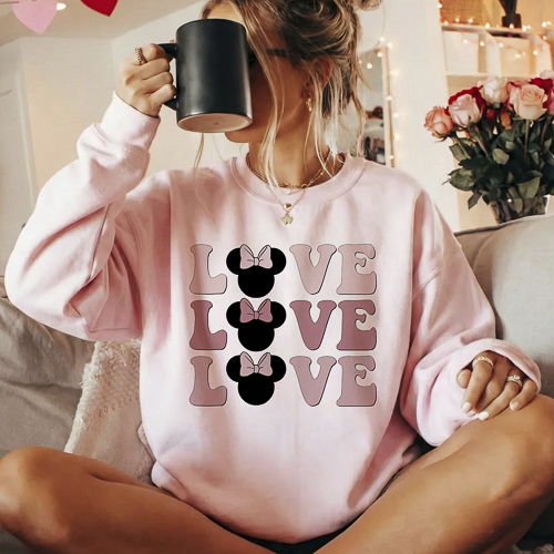 Diseños Disney San Valentín PNG Fondo Transparente HD para Sublimación y DTF