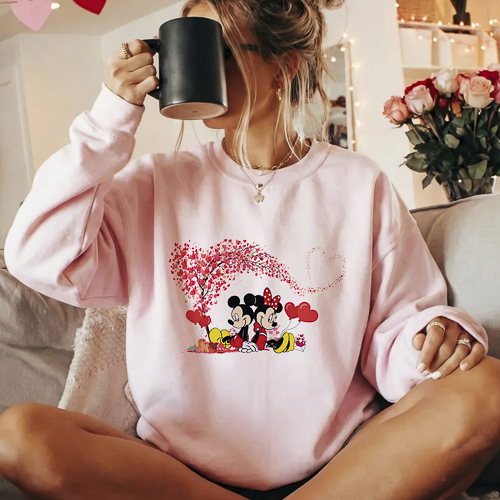 Diseños Disney San Valentín PNG Fondo Transparente HD para Sublimación y DTF