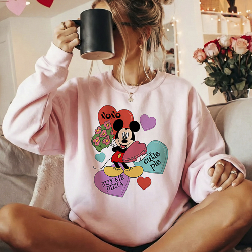 Diseños Disney San Valentín PNG Fondo Transparente HD para Sublimación y DTF