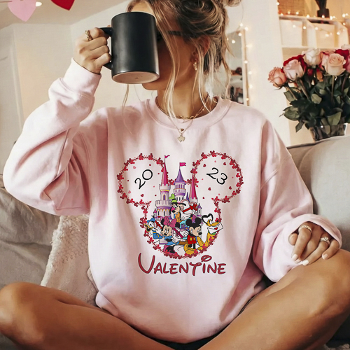 Diseños Disney San Valentín PNG Fondo Transparente HD para Sublimación y DTF