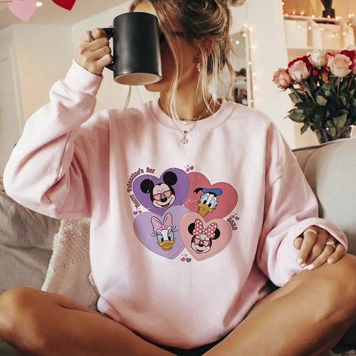 Diseños Disney San Valentín PNG Fondo Transparente HD para Sublimación y DTF