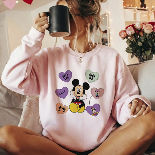 Diseños Disney San Valentín PNG Fondo Transparente HD para Sublimación y DTF