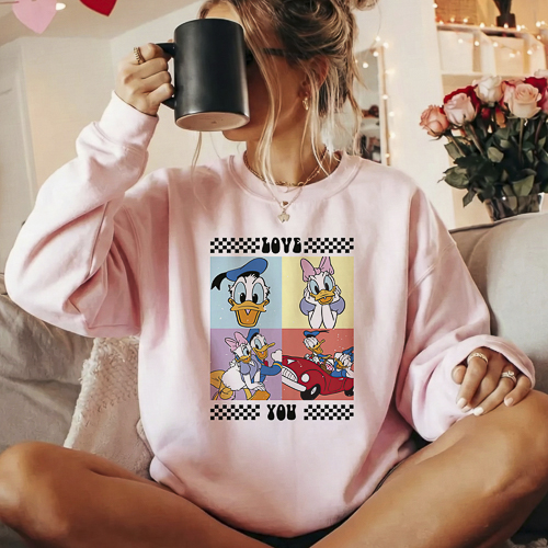 Diseños Disney San Valentín PNG Fondo Transparente HD para Sublimación y DTF