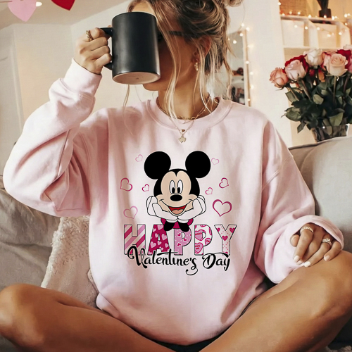 Diseños Disney San Valentín PNG Fondo Transparente HD para Sublimación y DTF